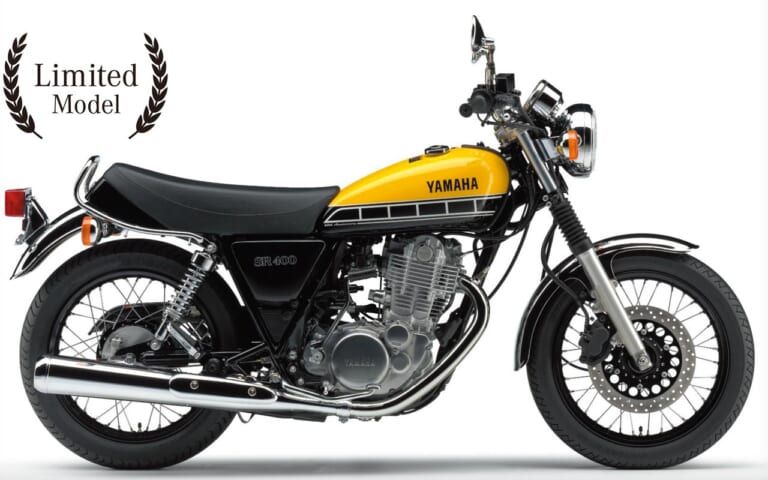 '15ヤマハSR400 60thアニバーサリー｜ライトレディッシュイエローソリッド1｜【国産名車】ヤマハ(YAMAHA)SR400カラー大図鑑：個性派グリーン・イエロー+α系を年式ごとに紹介
