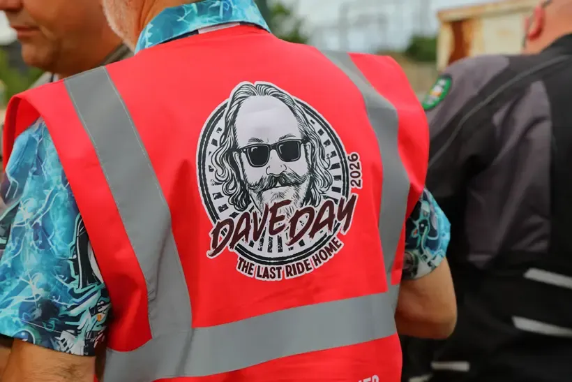 Dave Day design on a high-vis vest
