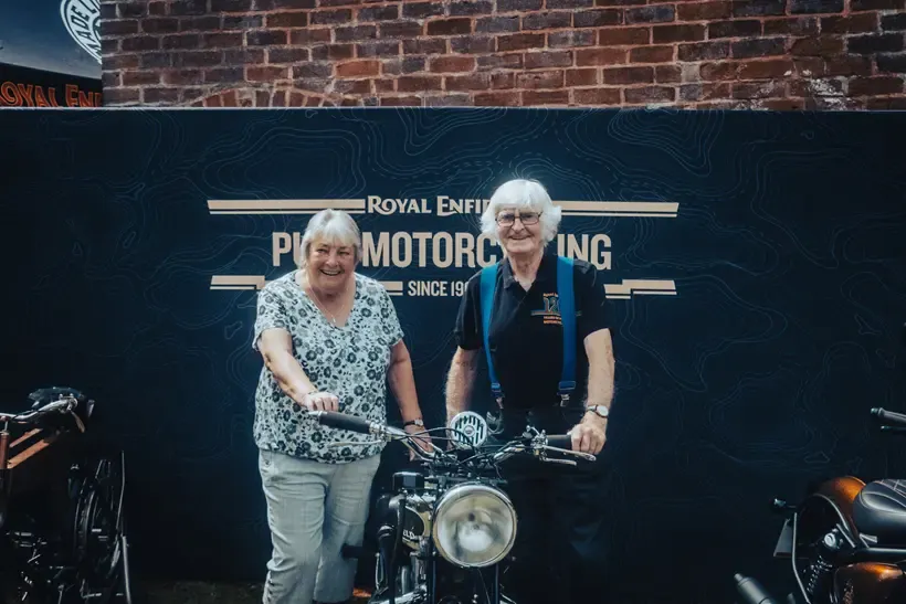 Former Enfield employees, Mervyn and Hilary Panting