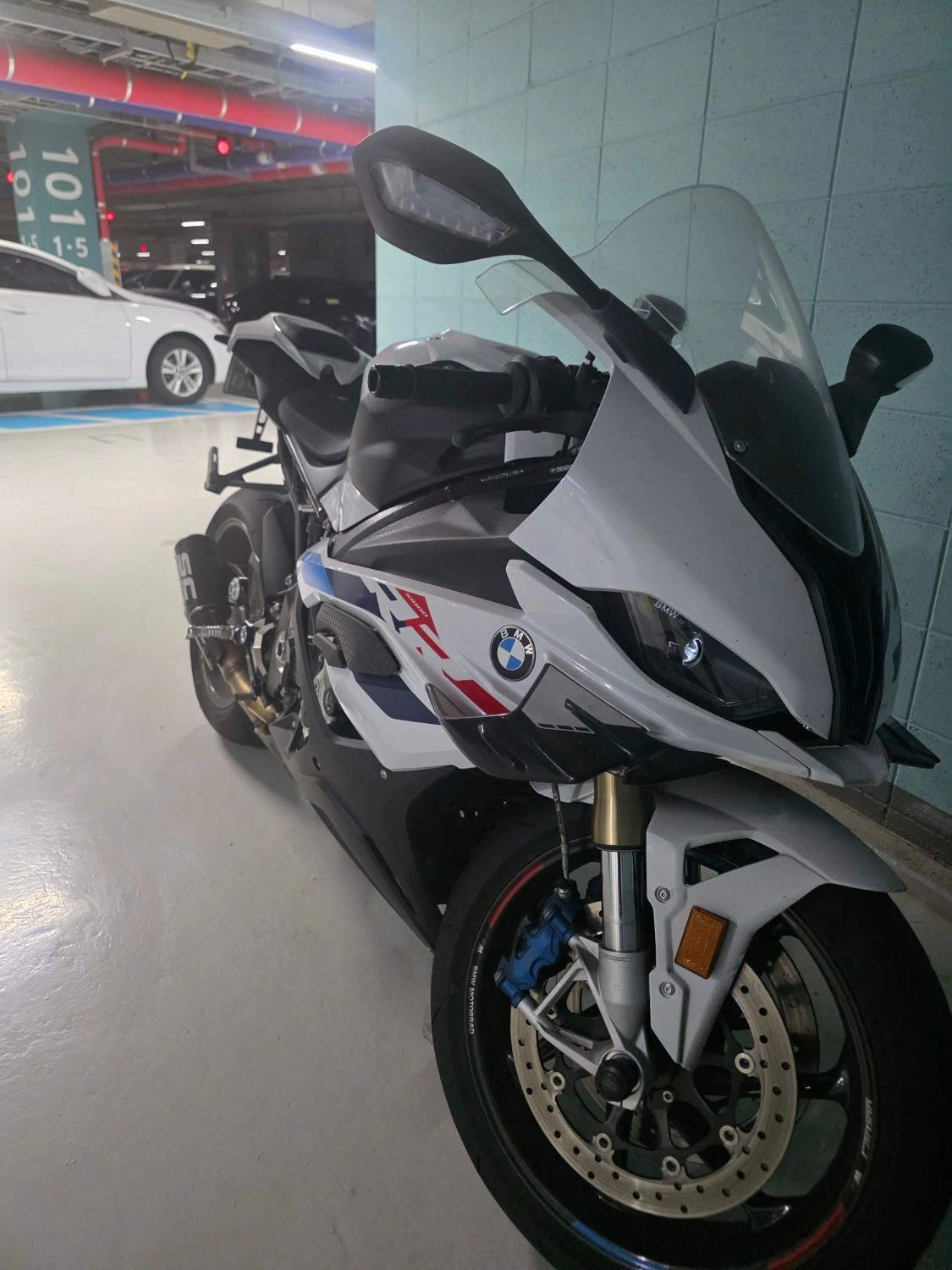 BMW S 1000 RR 2024 2024 화이트 사진 4