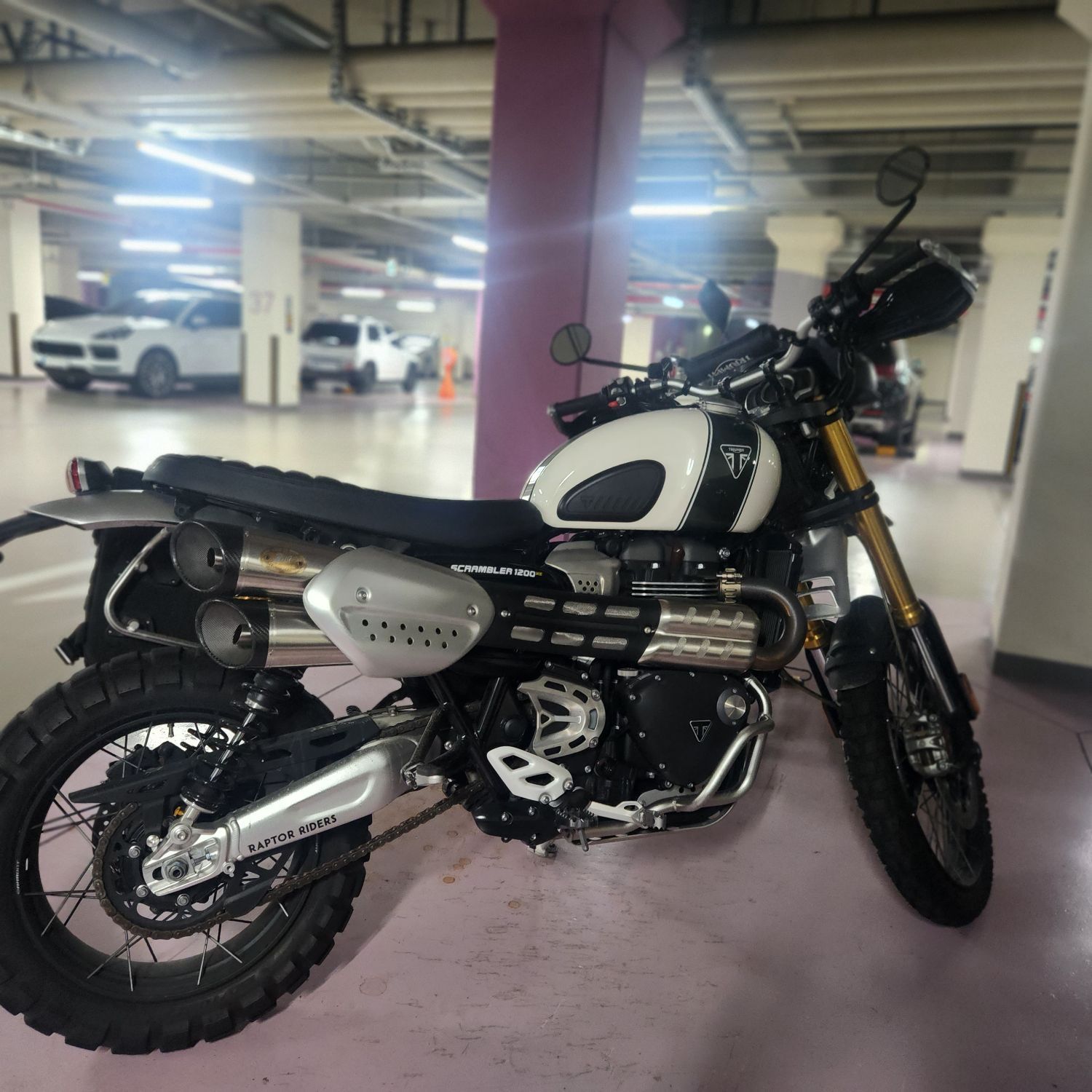 트라이엄프 SCRAMBLER 900 2019 화이트 사진 1
