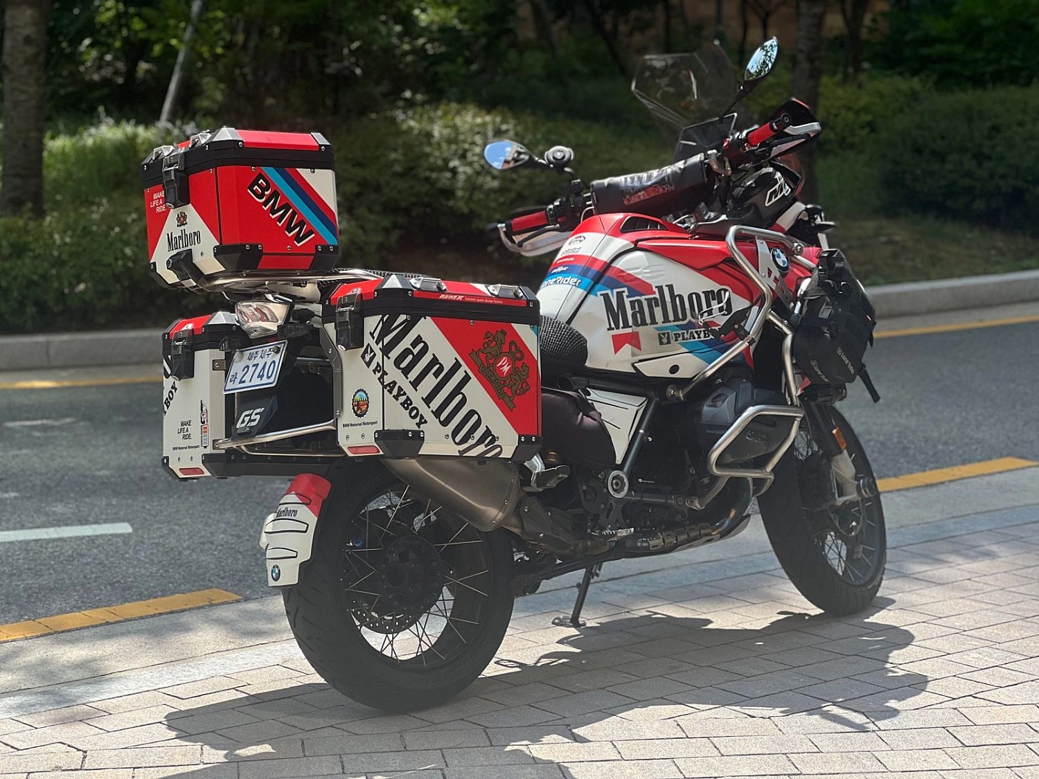 BMW R 1250 GS 어드벤처 2022 레드