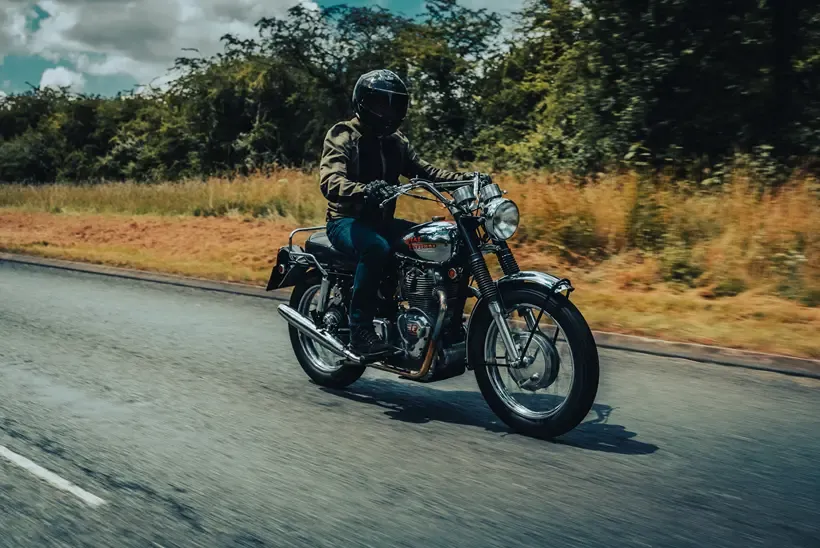 Richard Hammond riding between venues