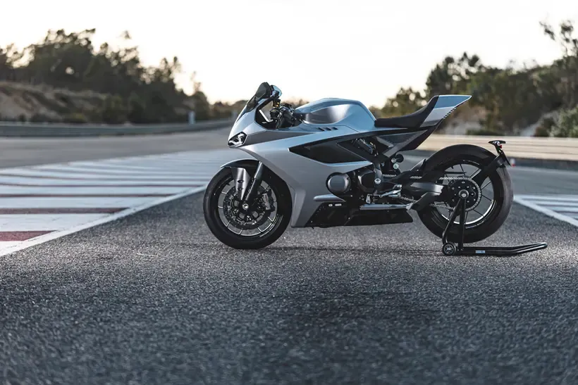 2026-on Norton Manx R Signature on a pacock stand
