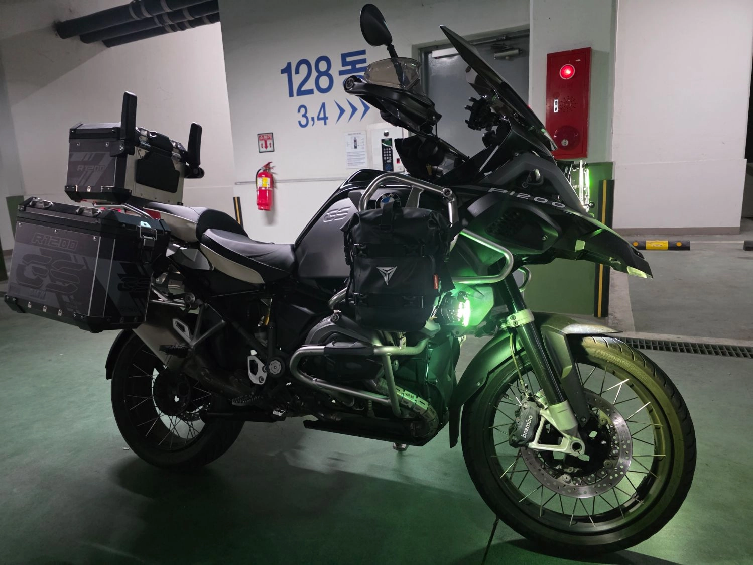 BMW R 1200 GS 어드벤처 2014 그린