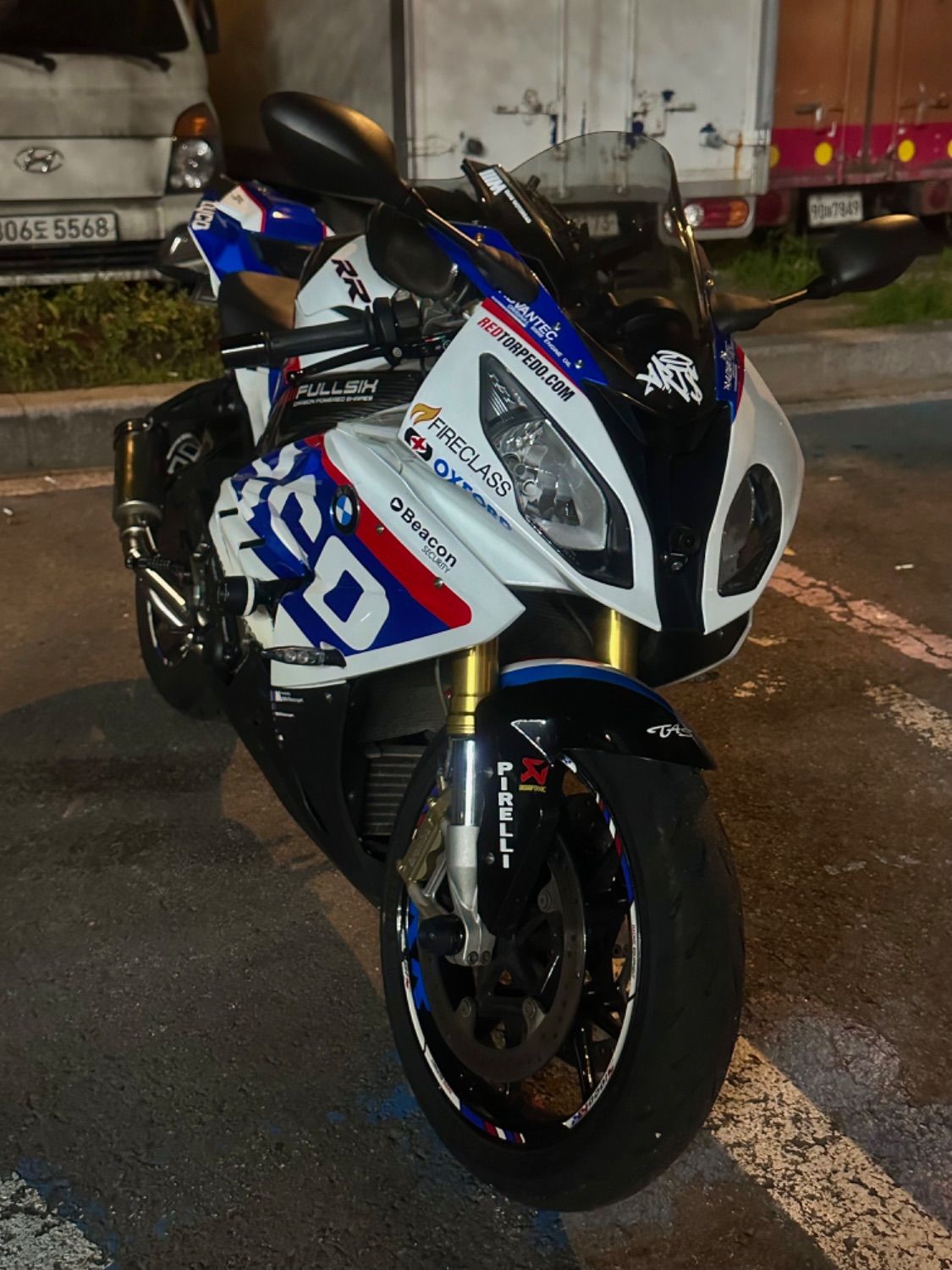 BMW S 1000 RR 2018 화이트 사진 1