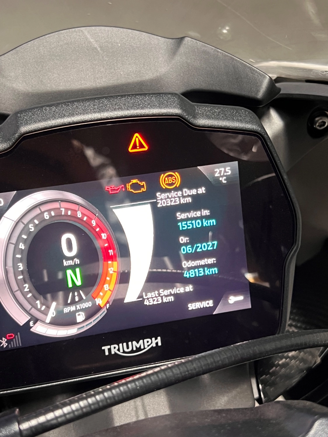 트라이엄프 스피드 트리플 1200 RR 2023 화이트 사진 6