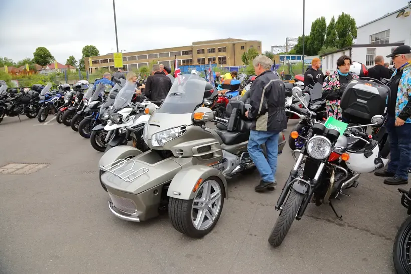 Can-Am three-wheeler at the start of Dave Day 3